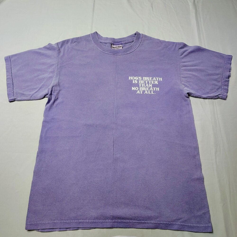 Hog's Breath Saloon Destin Florida Light Purple T-Shirt Sz S Biker Motorcycle